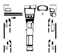 Center Console Sticker for Golf 7 for GTI MK7 2013-2019 Piano Black Gear Shift Air Outlet Window Lift Dashboard Suit Trim Car Interior Sticker(Full Set LHD)