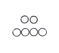 center console sticker For Land For Rover For Discovery For Sport 15-17 ABS Chrome Door Speaker Ring Trim Car Accessories(6pcs Gloss black)