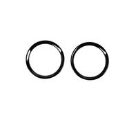 center console sticker For Land For Rover For Discovery For Sport 15-17 ABS Chrome Door Speaker Ring Trim Car Accessories(2pcs Gloss black)