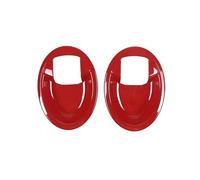 center console sticker For Mitsubishi For Eclipse 2006-2011 ABS Car Inner Door Bowl Decorative Frame Sticker Car Interior Accessories car center console trims(Red)