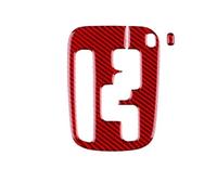 center console sticker For Subaru For Impreza 2005 2006 2007 Real Soft Carbon Fiber Sticker Gear Shift Panel Outlet Vent CD Frame Interior(LHD Inner Red3)