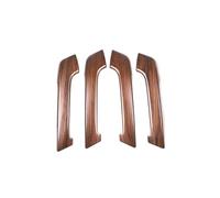 Center Console Sticker for Toyota for Land for Cruiser for Prado FJ150 150 2010-2018 4PS Black Wood Car ABS Interior Door Handle Trim car Center Console Trims(Pine Wood Grain)