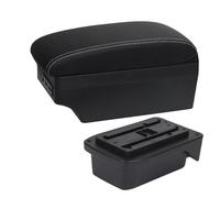 Center Console Storage Car Armrest Box Center Centre Console Storage Styling Decoration Accessories Cup Holder USB Charging For Toyota Verso(A3 Black white 7USB)