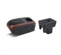 Center Console Storage Car Armrest Box Center Console Modification Accessories Cup Holder Large Space USB For Toyota Avanza 2009-2015(Black-coffee)
