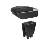 Center Console Storage Car Armrest Box Central Store Content Box Car-styling Decoration With Cup Holder USB For Toyota Aygo BJ(A-black black line)
