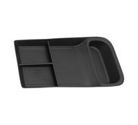 Center Console Storage Tray Organizer For Polestar 4 2023 2024, B | Black TPE Material, Multi-Compartment Design, Easy Installation, Quality Construction, Optimized Interior for stor