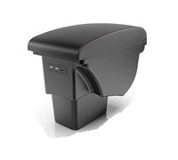 center console tray Armrest Retrofit Parts Car Center Console Storage Box Car Accessories For Soul 2009 2010 2011 2012 2013(B1 red line leather)