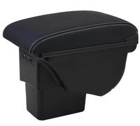 center console tray Leather Car Interior Parts Center Console Armrest Box Auto Armrests Storage With USB For Soul 2006-2017(Genuine Leather W)