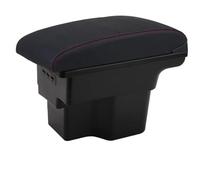 center console tray With USB Car Armrest Box For Soul 2018-2022 Car Interior Parts Center Console Armrest Box Storage(Artificial Leather R)