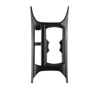 Center Console Trim Car Console Central Front Water Cup Holder Panel Cover Trim For VW For T-Roc For T Roc 2018 2019 2020 2021 2022(Carbonfiber black)