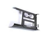 Center Console Trim Car Gear Shift Water Cup Holder Panel Frame Trim Inner Accessory ABS For Ford F150 2015 Up(Carbon Fiber Black)