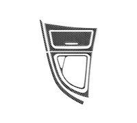 Center Console Trim For BMW 1 For Series E81 E82 E87 E88 2008-2013 Carbon Fiber Car Gear Shift Panel Side Strip Storage Box Frame Sticker(Black Set)