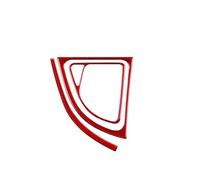 Center Console Trim For BMW 1 For Series E81 E82 E87 E88 2008-2013 Carbon Fiber Car Gear Shift Panel Side Strip Storage Box Frame Sticker(Gear Shift Red)