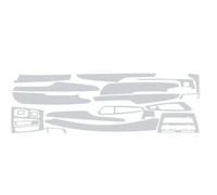 Center Console Trim for BMW for X5 F15 for X6 F16 2014-2018 Interior Central Control Panel Door Handle 5D Carbon Fiber Stickers Decals(Style B,3D CF Silver)