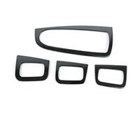 Center Console Trim For C Class W205 GLC 2015-2018 LHD RHD Car Door Armrest Window Glass Lift Button Frame Trim Sticker Air Outlet Trim(Black RHD)