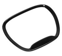 Center Console Trim For Challenger For Durango For Charger 2015-2022 Steering Wheel Decoration Cover Trim Sticker(Black 1)