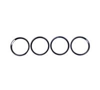 Center Console Trim For Land For Rover For Discovery For Sport 2015-2017 ABS Chrome Door Speaker Ring Trim Car Accessories Air Outlet Trim(4pcs Gloss black)