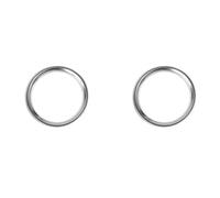 Center Console Trim For Land For Rover For Discovery For Sport 2015-2017 ABS Chrome Door Speaker Ring Trim Car Accessories Air Outlet Trim(2pcs Silver)