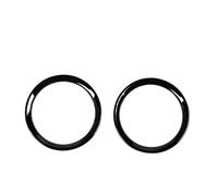 Center Console Trim For Land For Rover For Discovery For Sport 2015-2017 ABS Chrome Door Speaker Ring Trim Car Accessories Air Outlet Trim(2pcs Gloss black)