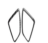 Center Console Trim For Mazda 3 For Axela 2014-2018 Real Carbon Fiber LHD RHD Car Dashboard Both Side Air Outlet Sticker(Black Carbon)
