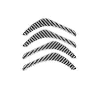 Center Console Trim For Nissan For Sentra For Sylphy 2016-2019 Car Door Inner Pull Handle Panel Frame Decoration Stickers(Black)