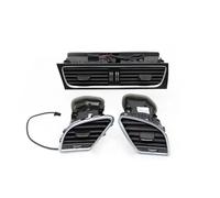 Center Console Vents For A4 B8 A5 2009-2016 8K0820901 Left Hand Driver Car Front Dashboard Air Conditioning Outlet AC Vent Grille Assembly Air Conditioning Vent(LHD 3PCs Set)