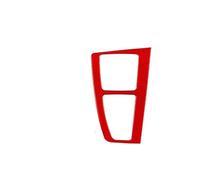 Center Control Board Cover For Q5 Q5L FY 2018-2023 Carbon Fiber Gear Shift Panel Trim Cover Frame Car Interior Accessories Decorative Stickers(2 Red RHD)