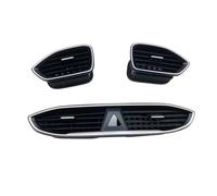 Center Dash A/C Outlet Car Front Dash Panel AC Air Conditioning Vent Outlet Instrument Trim Middle Compatible With Hyundai For Santa Fe 2019 2020 2021 2022 2023(1 Set 3 pcs)