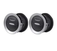 Center Dash Air Vent Panel Car Air Conditioning Outlet Air Vent Grille Diffuser 1697430 8A6HAQ18B09 Compatible With For Fiesta 2006-2012 2013 2014 2015 2016(2PCS Chrome)