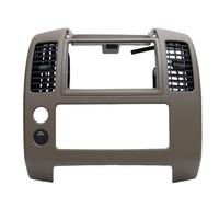 Center Dash Console Instrument Panel Bezel Replacement for Frontier 2005 to 2020, ABS Center Radio Console Lid with Precise OEM Fit and Easy Snap-In Installation (Brown 68259-ZP16A)