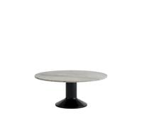 Center Dining Table Ø90 Gray Marble/ Black