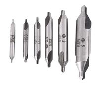 Center Drill Bits 60 Degree HSS 6pcs Set Countersink for Lathe and Mill 1/1.5/2/2.5/3/5mm
