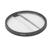 Center Field Split Diopter Filter, Optical Glass Camera Prism Filter, Water Resistant, Suitable for Video Portrait Still Life Photography (77MM)