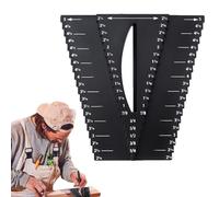 Center Finder | 2 In 1 Angle Measuring Ruler,Scribing Center Finder | for Construction Site Workshop Home Improvement Projects Furniture Making Carpentry
