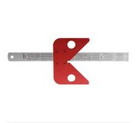 Center Finder, 45°/ 90°, Aluminum Alloy Center Finder Tool with Extra Layer of Versatility Marking Gauge Woodworking for Woodworking Enthusiast