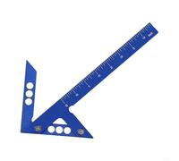 Center Finder Layout Ruler Made of Aluminum Alloy for Woodworking Applications Requiring 45 Degree and 90 Degree Right Angle Marking (Inch)