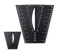 Center Finder Ruler - 2 In 1 Angle Gauge Tool,Center Locator - for Workshop Home Improvement Projects Furniture Making Carpentry Construction Site