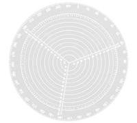 Center Finding Ruler, Transparent Round Plastic Woodworking Compass, 8 Inch Center Finder Woodworking for Drawing Circles, Lathe Work and WoodturnersRuler
