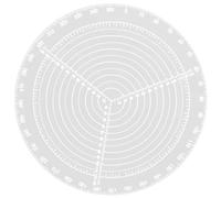 Center Finding Ruler, Transparent Round Plastic Woodworking Compass, 8 Inch Center Finder Woodworking for Drawing Circles, Lathe Work and Woodturners Finder