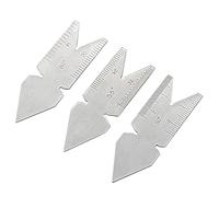Center Gauge Tool - Stainless Steel Pitch, Metric Threaded Device | Durable Layout Marking Instrument Featuring Accurate Precision Scales For Lathe Machinist Engineering Workshop Metalworking Repair