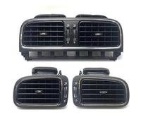 Center grille For Polo 2011-2013 Black and silver painted car air conditioning vent 6RD819728 6RD 819 728 Center console vents(Silver 1 set)