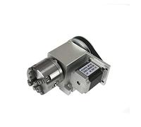 Center Height 65MM 4 Axis Tailstock 4th A Axis Rotary Axis 3/4-jaw 80mm 100mm Chuck CNC Indexing Head NEMA 23 57 Stepper Motor(4 Jaws 100mm Chuck)