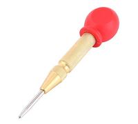 Center Punch,1pc Automatic Center Punch with HSS Tip Protective Cap Metalworking Punching Marking Tool(Gold)
