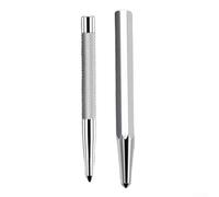 Center Punch Locator 2pcs Set with Knurled Grip for Accurate Punch Marks to Prevent Drill Wandering on Mild Steel, Cast Iron, and Other Materials