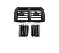 Center Rear Air Vent For Benz W251 2009-2018 R300 R320 R350 R400 R500 Front Rear Fresh Air Conditioner Chromed AC Vent Outlet Grille Cover Console Vent(Black Rear)