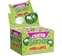 Center Shock Hidden Apple Box of 100 Extra Sour Apple Flavoured Chewing Gums, Ideal for Birthday, Pinata, Parties, Candy Bar & Christmas, 400g