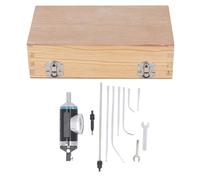Centering Dial Indicator 0-0.15in Range 0.0005in Scale, Coaxial Centering Test Indicator for Milling Machine, Aluminum Alloy Dial Center Finder with Straight and Curved