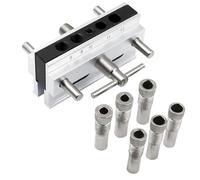 Centering Dowel Device, Dowel Jig Set, Drill Instruction Manual for Electric Tools, Expanded Wood Dowel Jigs, Drill Guide for Electric Tools, Drill Jig Guide, Width Adjustable, Wood Connection