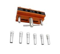 Centering Doweling Jig 6 Drill Guides, Gold English, Gold C