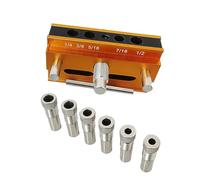 Centering Doweling Jig Center Dowel Jig Handheld Drill Guide for Straight Holes Wood Panel Hole Puncher Straight Hole Drilling Accessory